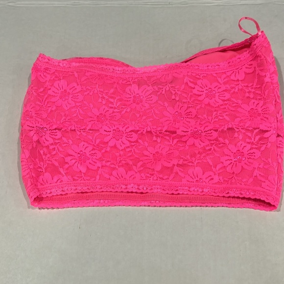 NWT BUNDLE OF 3 LACE BANDEAU BRA/TOPS NEON COLORS WOMEM’S SIZE L - Picture 5 of 10
